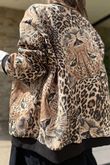 Laundry B Suko Suedette Bomber Jacket Animal /10 =